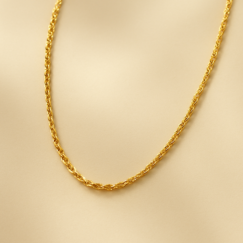 Pure 24KT gold chain, ideal for investment and for Indian expats taking gold to India